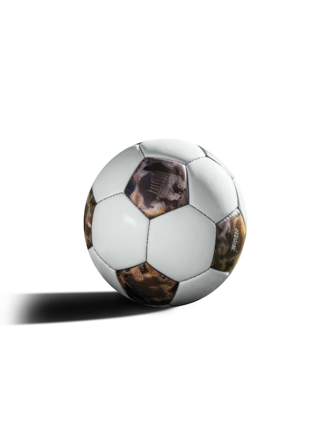 PSD close-up de uma bola de futebol