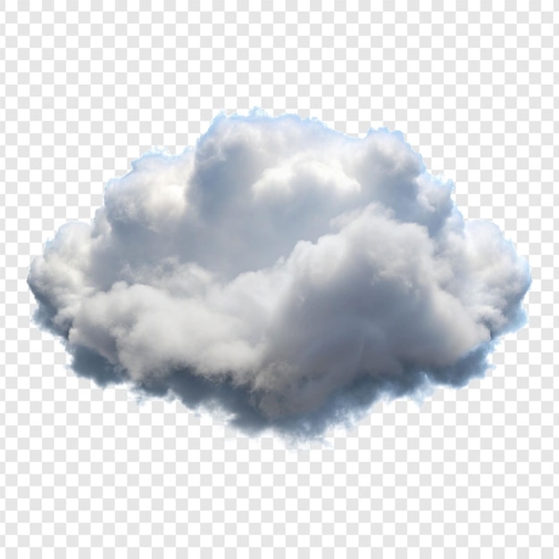 PSD cloud png isolé sur un fond transparent