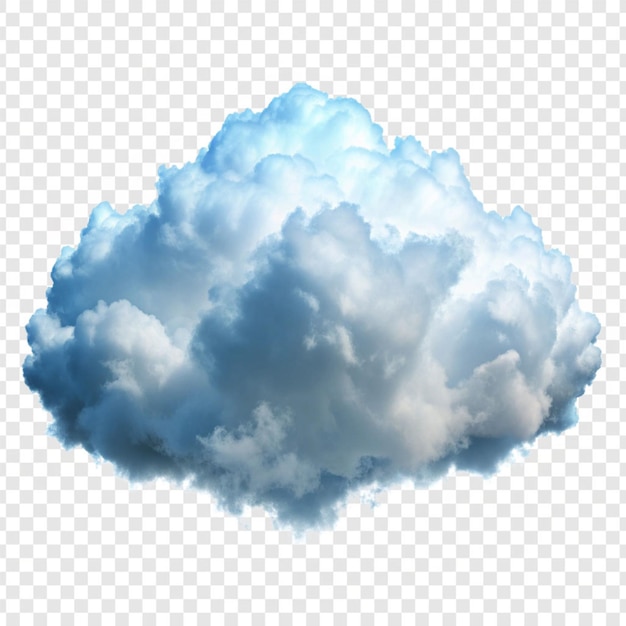 PSD cloud png isolé sur un fond transparent