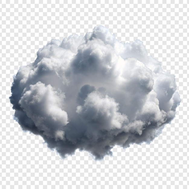 PSD cloud png isolé sur un fond transparent