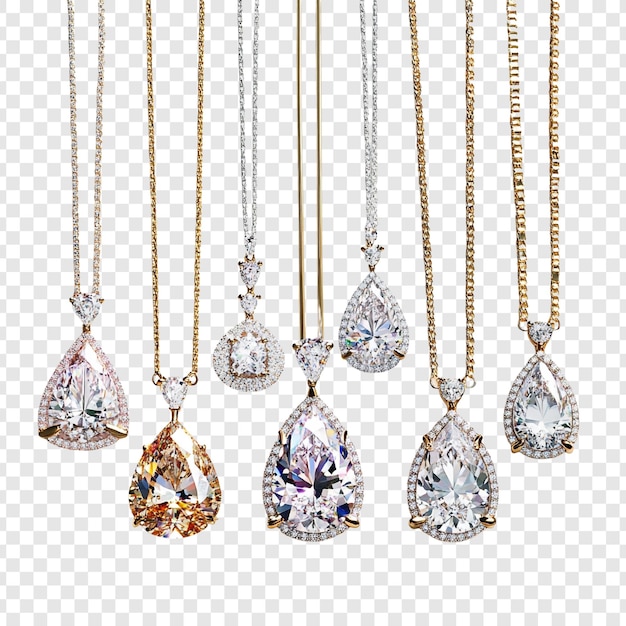 Colares de diamantes elegantes