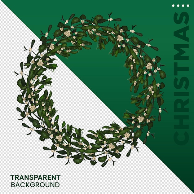 PSD composição de elementos de natal ilustração 3d fundo transparente