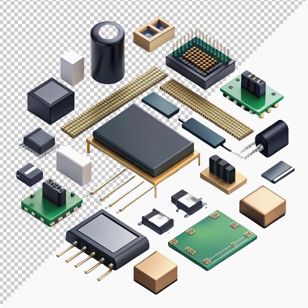 PSD compositions isométriques de composants électroniques à semi-conducteurs