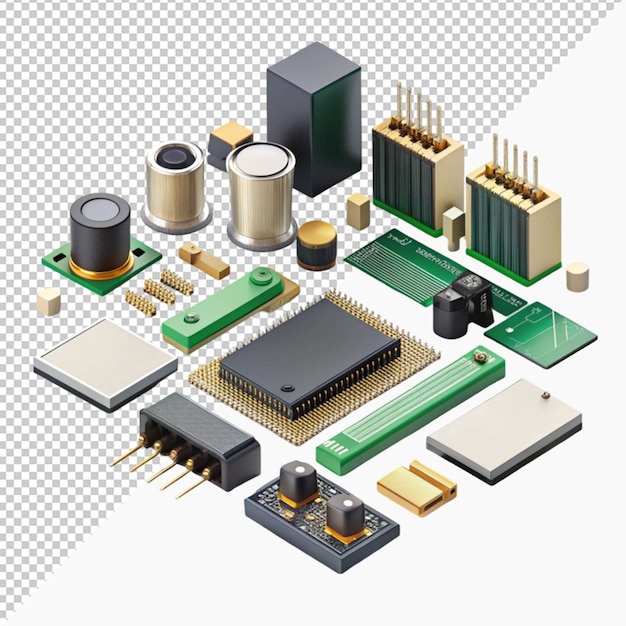 PSD compositions isométriques de composants électroniques à semi-conducteurs