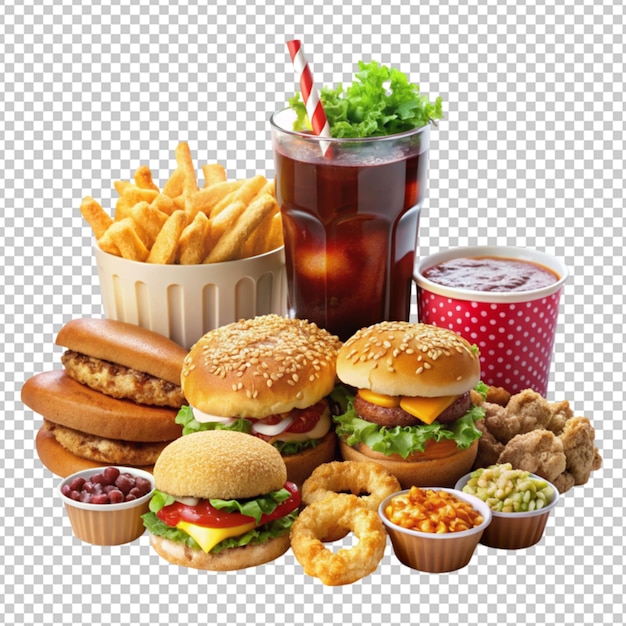 conceito de fast food e junk food