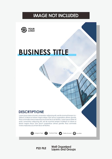 PSD conception de brochure d'entreprise