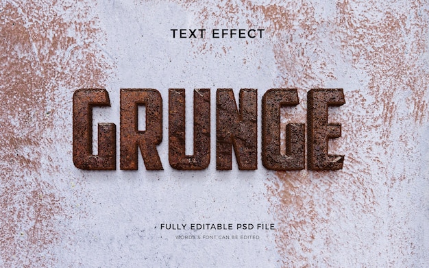 Conception d'effet de texte grunge