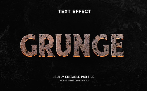 Conception d'effet de texte grunge