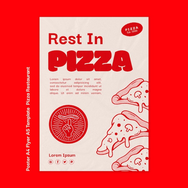 Conception de modèle de restaurant de pizza