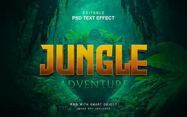 Concevoir un effet de texte Jungle Adventure