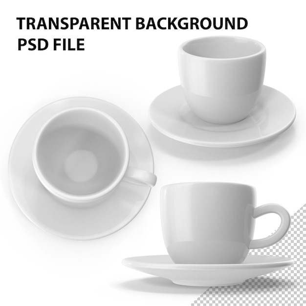 PSD coppa su saucer png