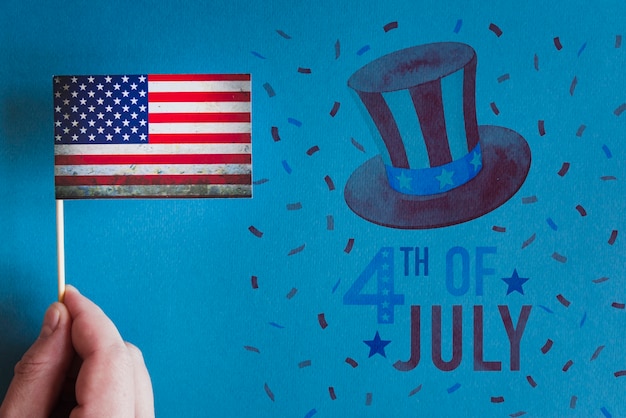 PSD copyspace mockup for usa independence day