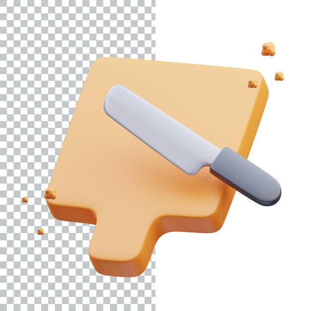 PSD cozinhar 3d icon render design de ativos 3d ilustração de ícone