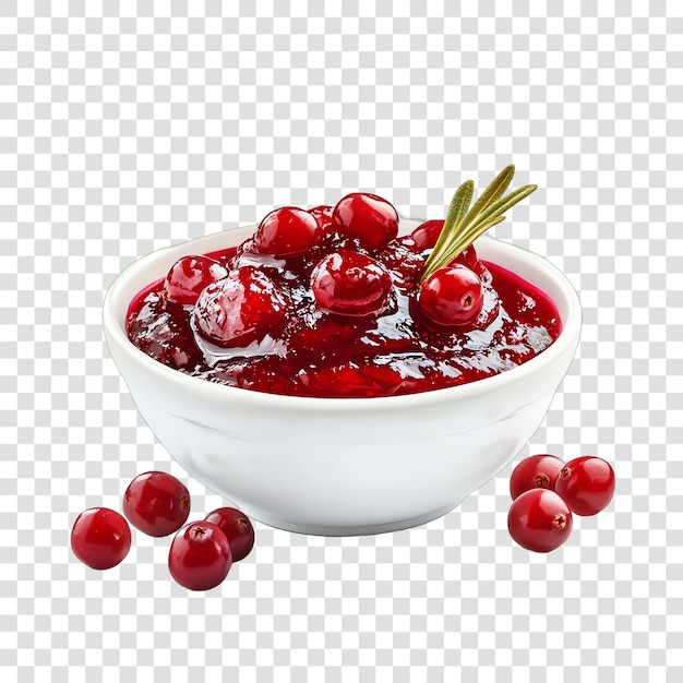 PSD cranberry-sauce auf durchsichtigem hintergrund