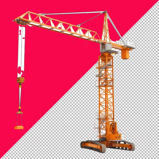 PSD crane 3d isolado render transparente de fundo png psd