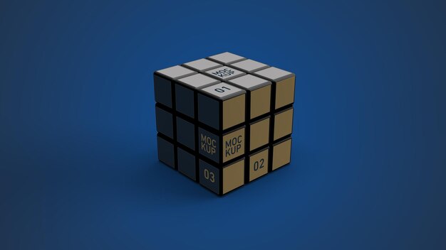 PSD cube psd mockup cube solver mockup rubix cube mockup (em inglês)