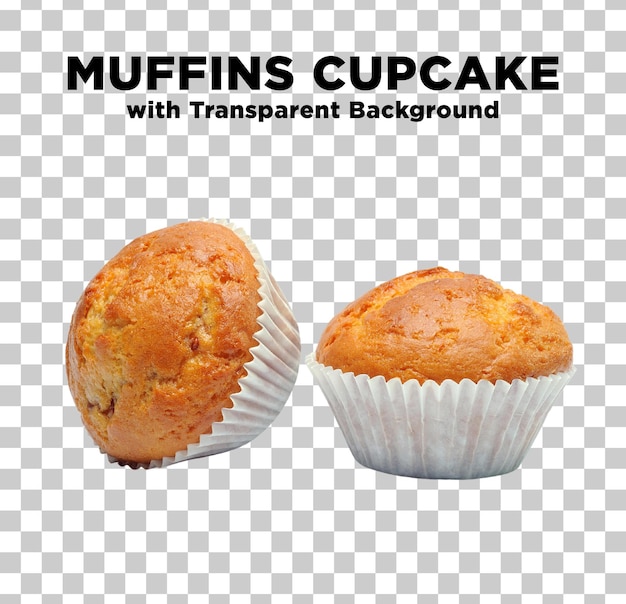 Cup Cake Muffin Bakery Item Fresco Foto PSD com fundo transparente