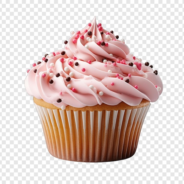 Cupcake Isolate Style Png con sfondo bianco Illustrazione generativa IA