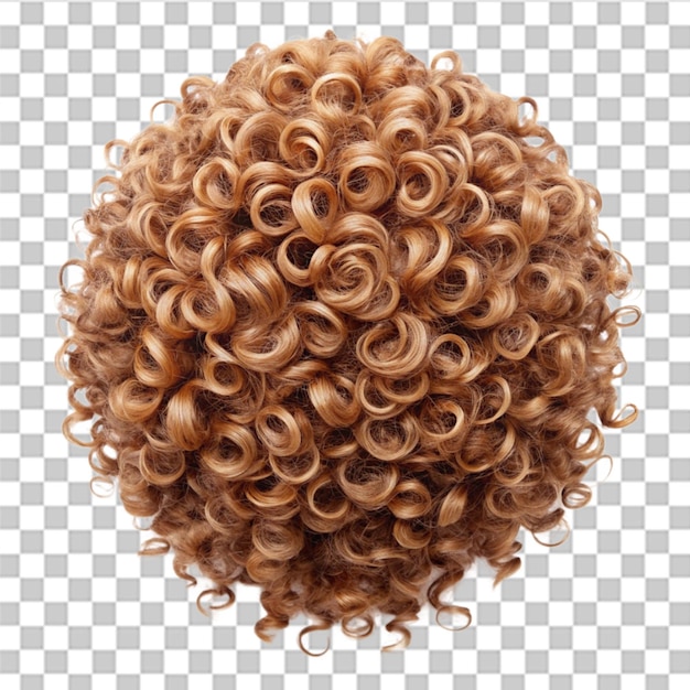 PSD curly nowhen bahira isolé sur un fond transparent