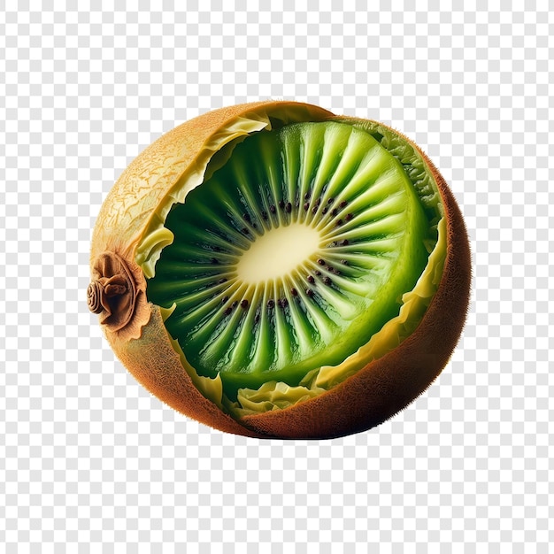 PSD le délicieux kiwi isolé sur un fond transparent