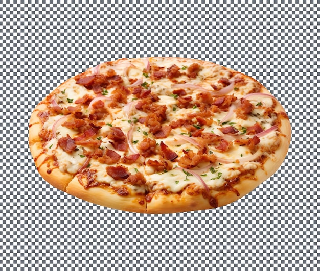 Delicious Chicken Bacon Ranch Pizza isolée sur un fond transparent