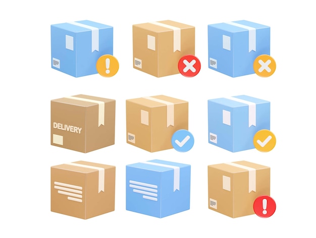 PSD delivery-icon-set-illustration-vektorelement