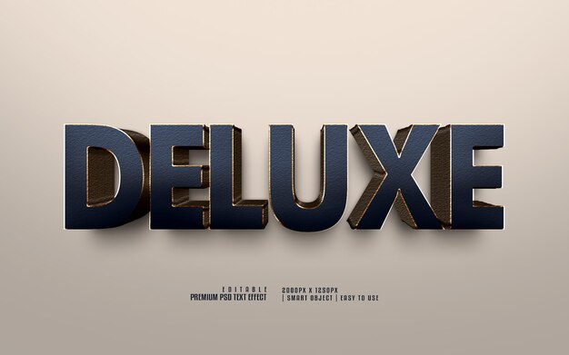 Deluxe-Luxus-3D-bearbeitbarer Premium-PSD-Texteffekt