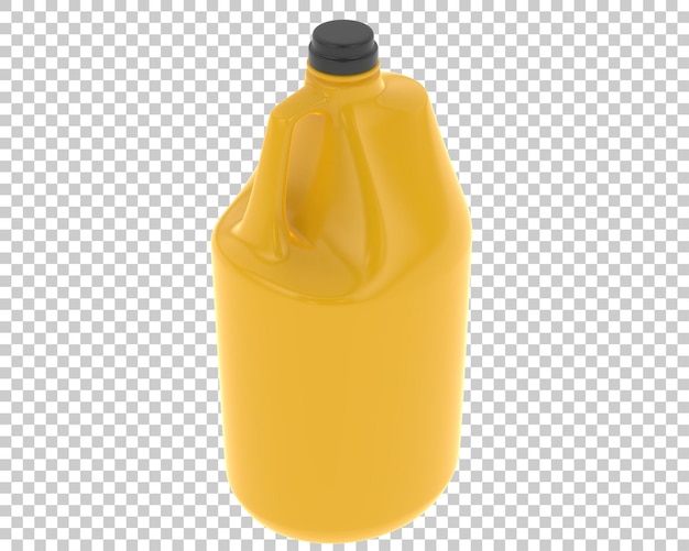 Demi gallon sur fond transparent illustration de rendu 3d