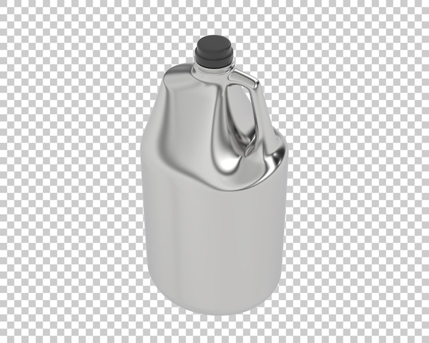 Demi gallon sur fond transparent illustration de rendu 3d