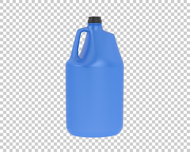 Demi gallon sur fond transparent illustration de rendu 3d