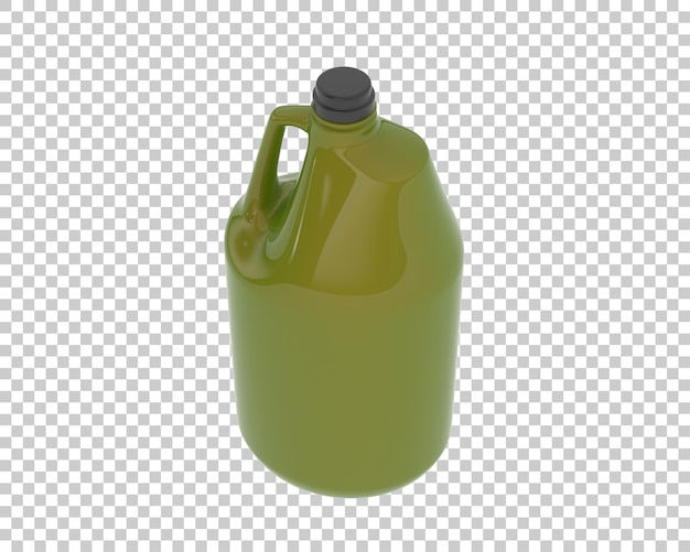 Demi gallon sur fond transparent illustration de rendu 3d