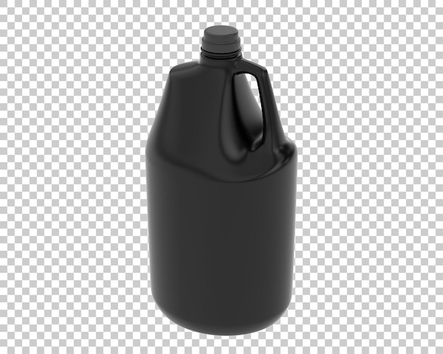 Demi gallon sur fond transparent illustration de rendu 3d