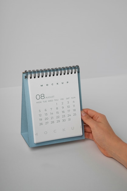 Design de maquete de calendário de mesa