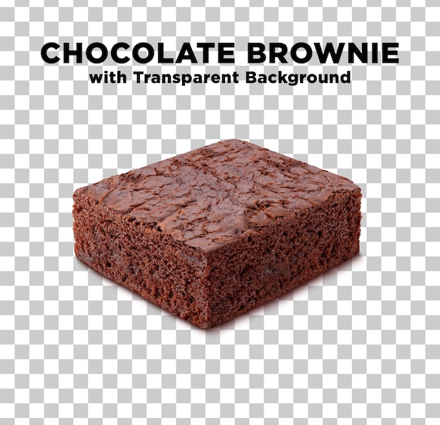 PSD une desserte au chocolat au brownie sucré photo psd dans un fond transparent