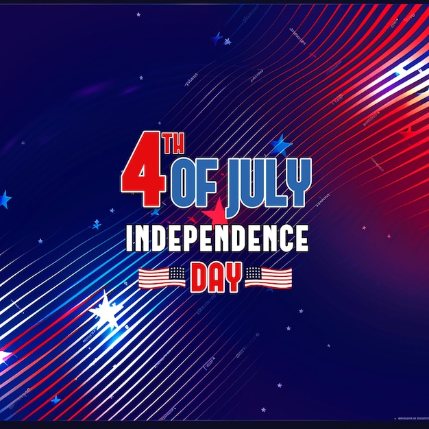 PSD dia da independência dos estados unidos de 4 de julho celebrações de fundo