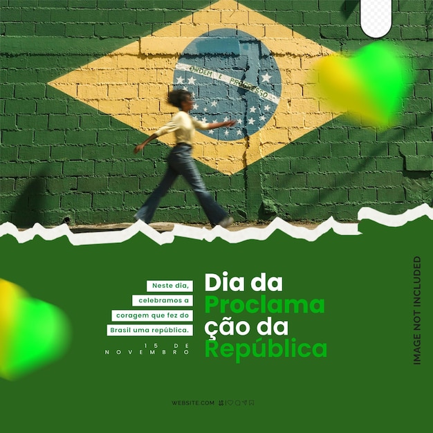 PSD dia da proclamacao da republica psd brasilien instagram-flyer