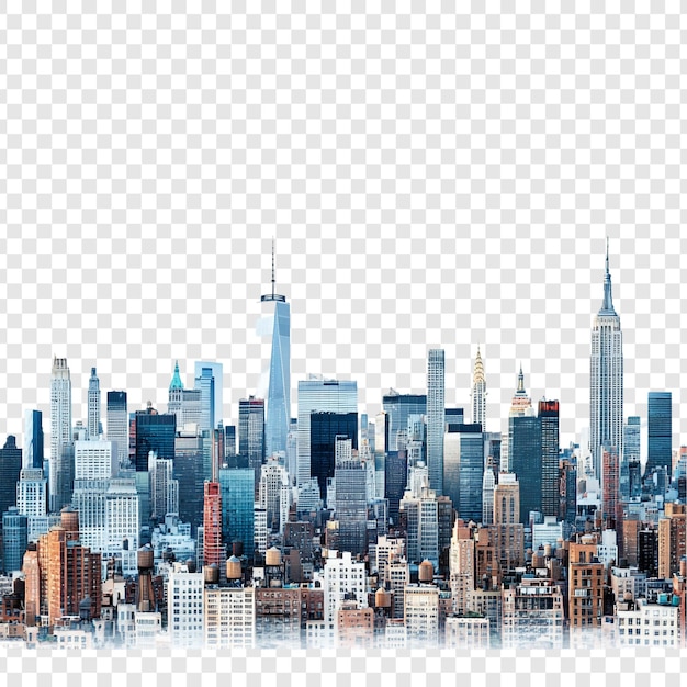 PSD die skyline der stadt new york