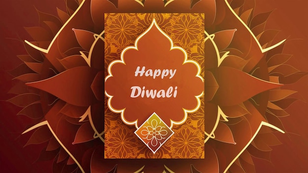 Disegno del modello di poster verticale di Diwali