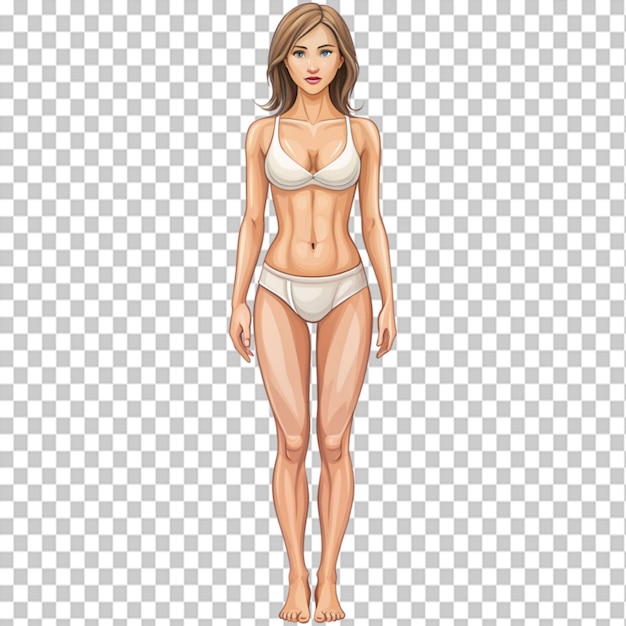 PSD disegno moderno del corpo femminile