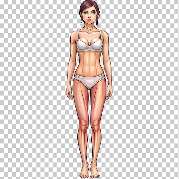 PSD disegno moderno del corpo femminile