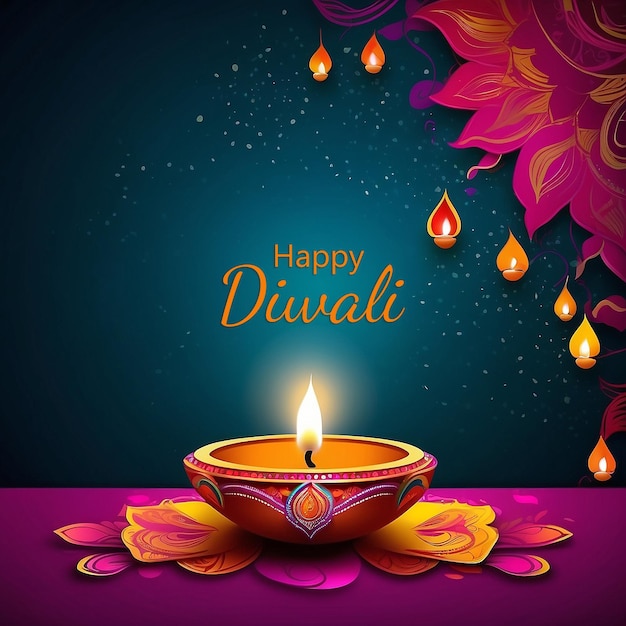 Diwali-Hintergrunddesign-Bannervorlage