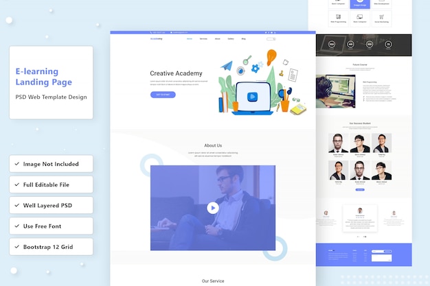 E-Learning-Web-Landingpage-Design