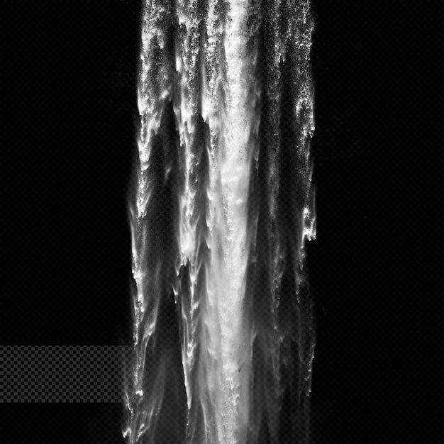 PSD effet de cascade à fond transparent