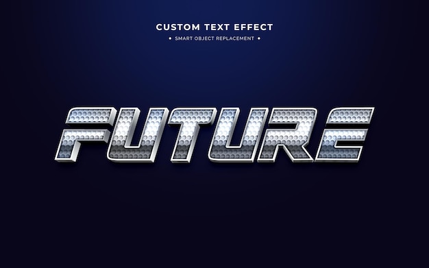 Effet de style de texte 3d futuriste