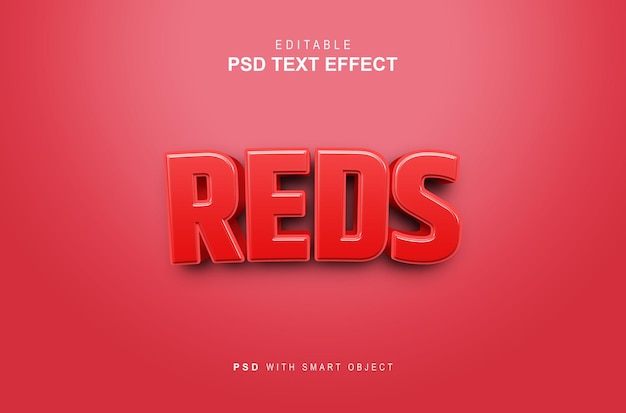 Effet de style de texte rouge