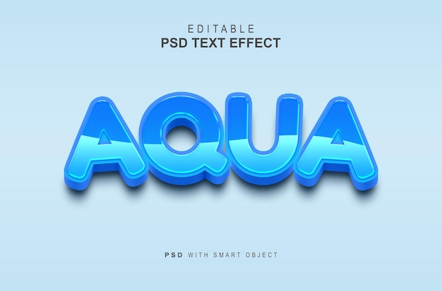 Effet de texte Aqua