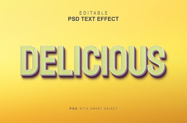 Effet de texte délicieux