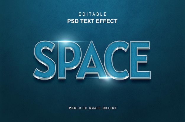 Effet de texte d'espace