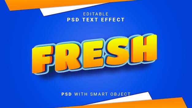 effet de texte frais 3d