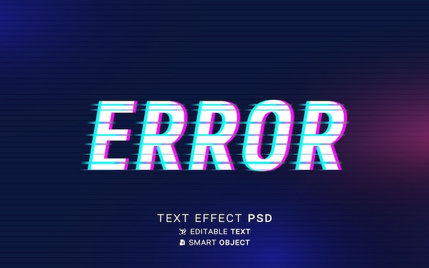 Effet de texte glitch futuriste